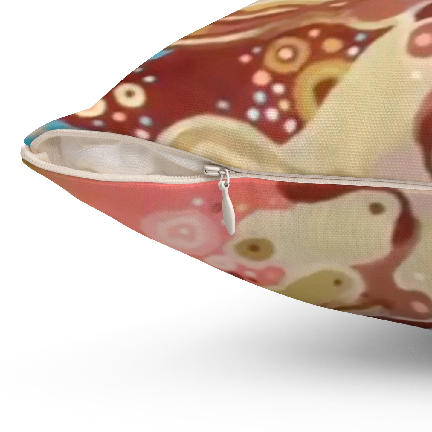 Artistic Dog Design Square Pillow - Cozy Home Decor for Pet Lovers