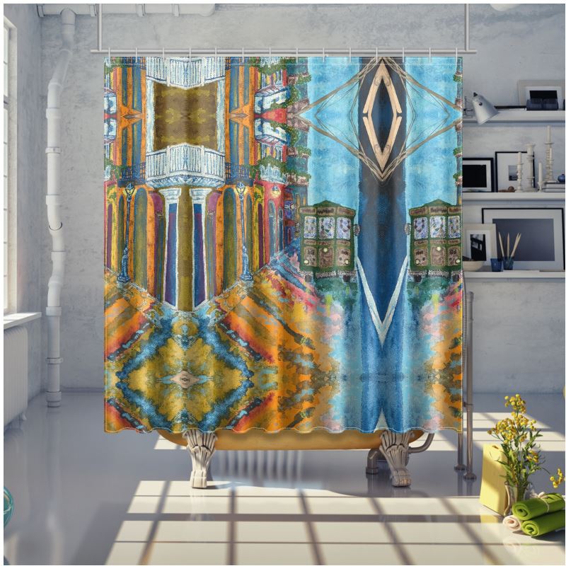 Missy Trolley Shower Curtain