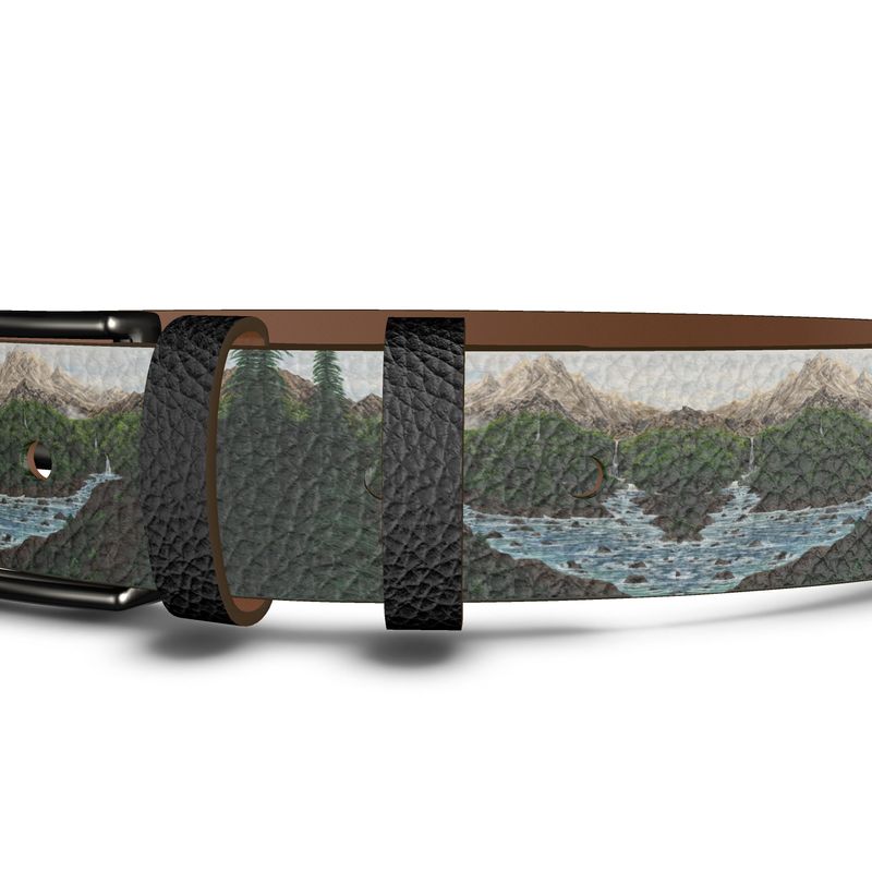 Mark Mountains Leather Belt