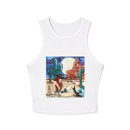 Gloria Micro Rib Racer Tank Top