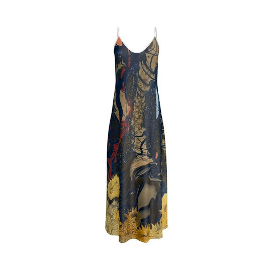 Sarah Secret Garden 100% Silk Slip Dress