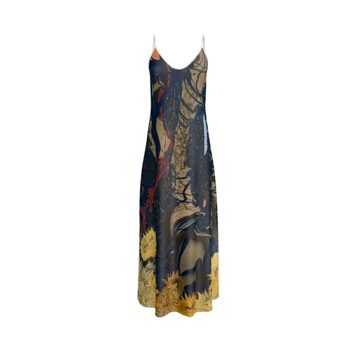 Sarah Secret Garden 100% Silk Slip Dress
